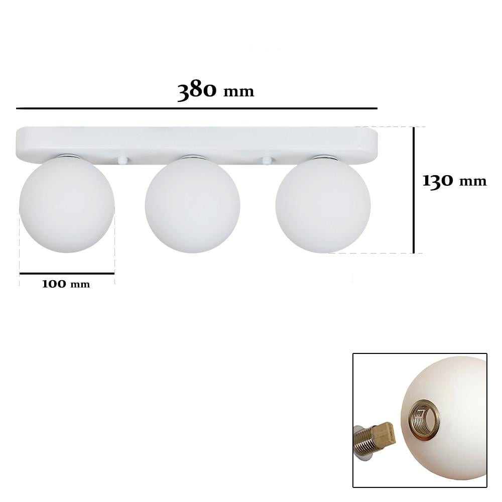 Люстра Levistella 761X100F-3 WH+WH на три плафони Білий (380) - фото 2 Люстра Levistella 761X100F-3 WH+WH на три плафони Білий (380) - фото 2