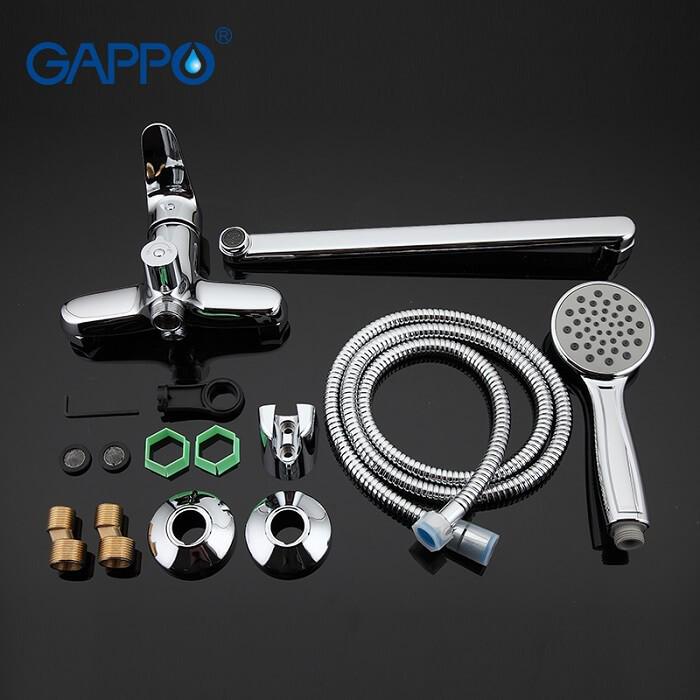 ᐉ Смеситель для ванны Gappo G2236 Vantto довгий гусак • Купить в Киеве ...