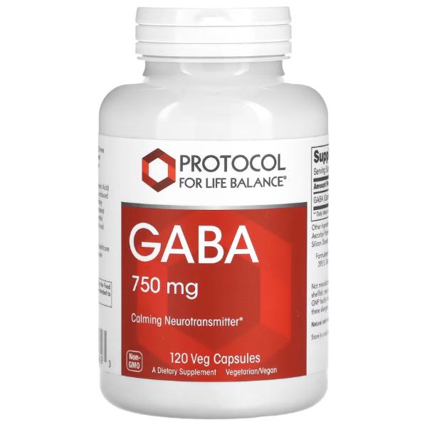 Аминокомплекс Protocol for Life Balance GABA 750 мг 120 вег. капс. (23712932)