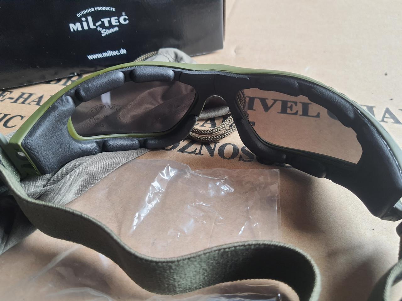Очки защитные десантные затемненные Mil-Tec Commando Brille Air Pro Olive Smoke (15615301) - фото 9 Очки защитные десантные затемненные Mil-Tec Commando Brille Air Pro Olive Smoke (15615301) - фото 9