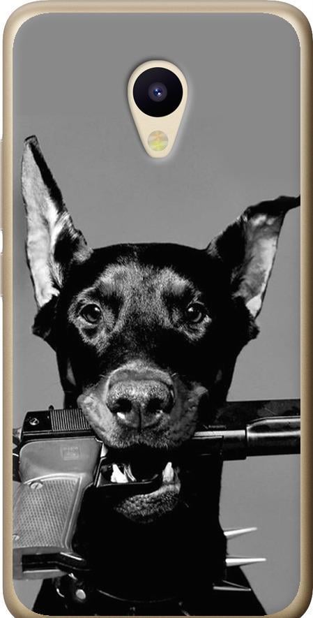 Чехол на Meizu M5 Доберман (2745u-420-42517)