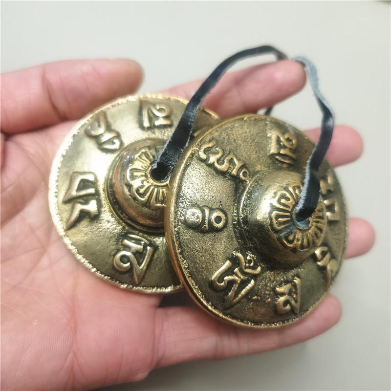 Каратали тінгша Тибетські латунні Мантра 6,2 см (21532313) - фото 4 Каратали тінгша Тибетські латунні Мантра 6,2 см (21532313) - фото 4
