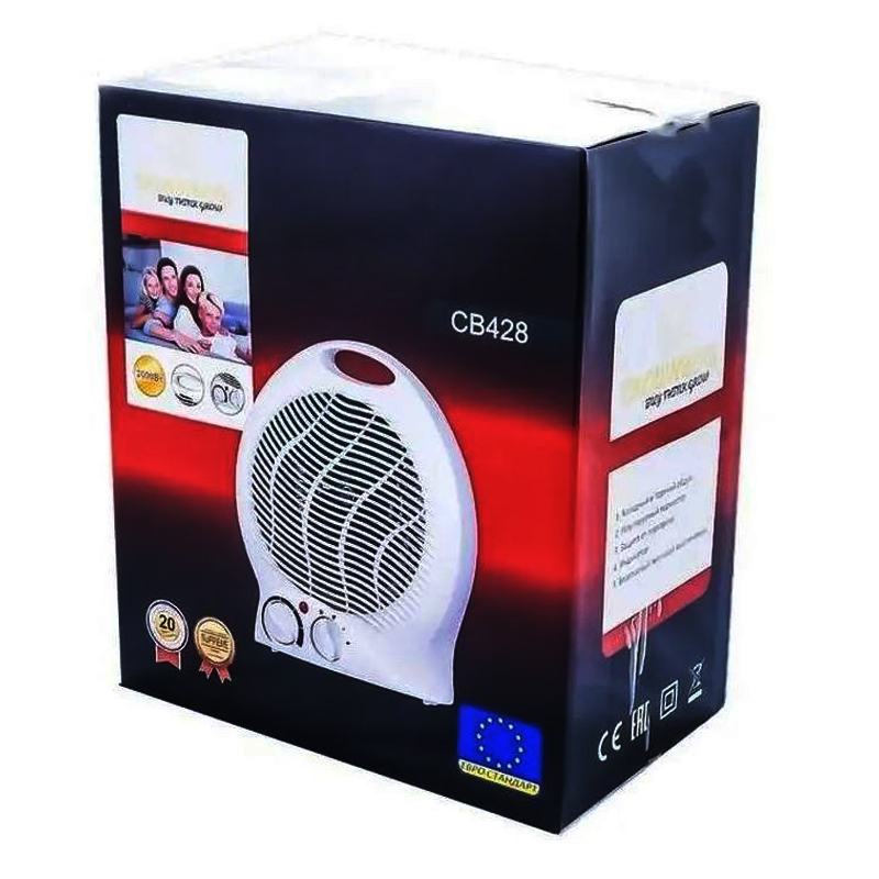 Тепловентилятор Crownberg CB-7746 2000 Вт (13466004) - фото 5 Тепловентилятор Crownberg CB-7746 2000 Вт (13466004) - фото 5