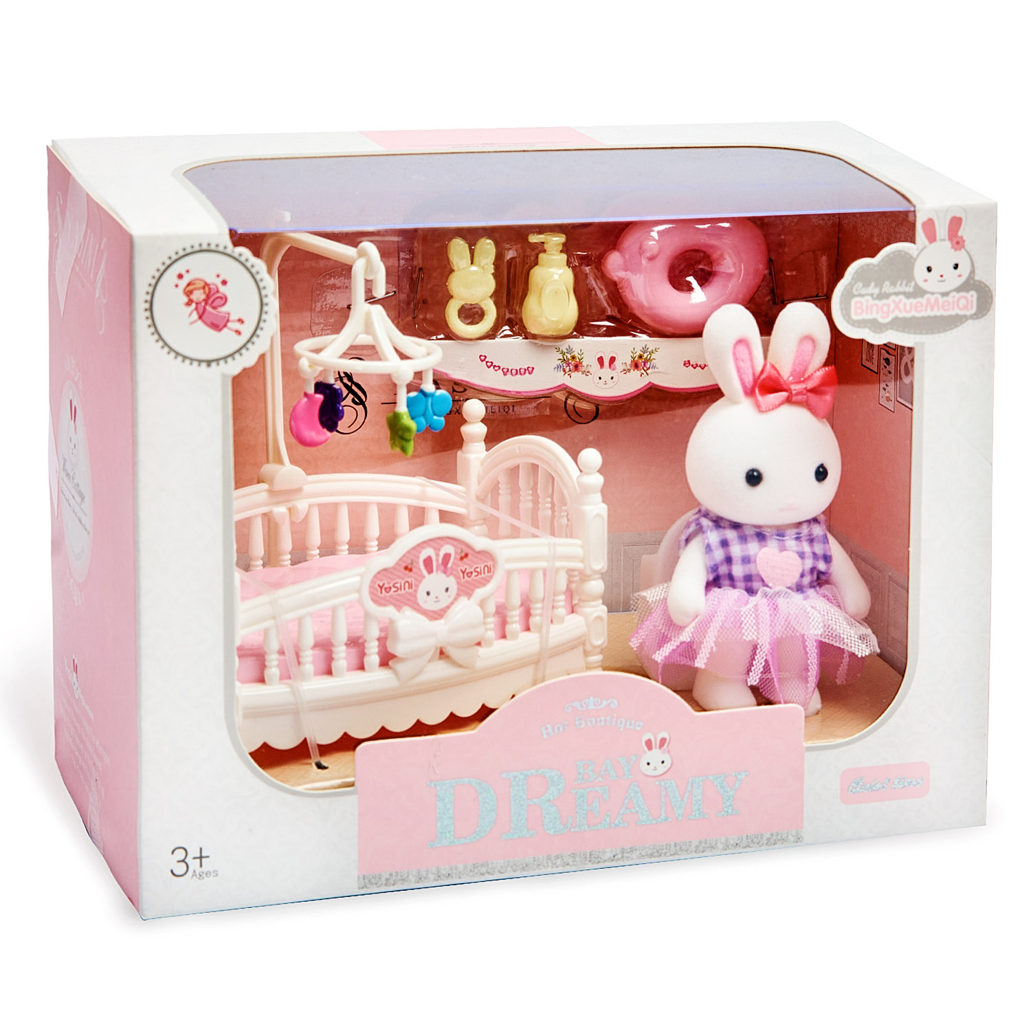 Детская комната Bay Dreamy для зайчика с кроваткой для флоксових игрушек