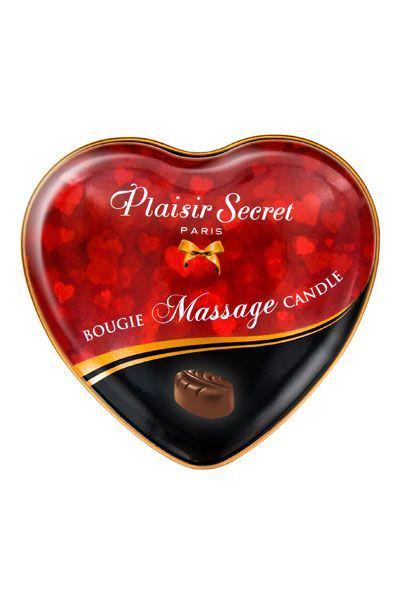 Масажна свічка-серце Plaisirs Secrets Chocolate 35 мл (SO1864) - фото 2