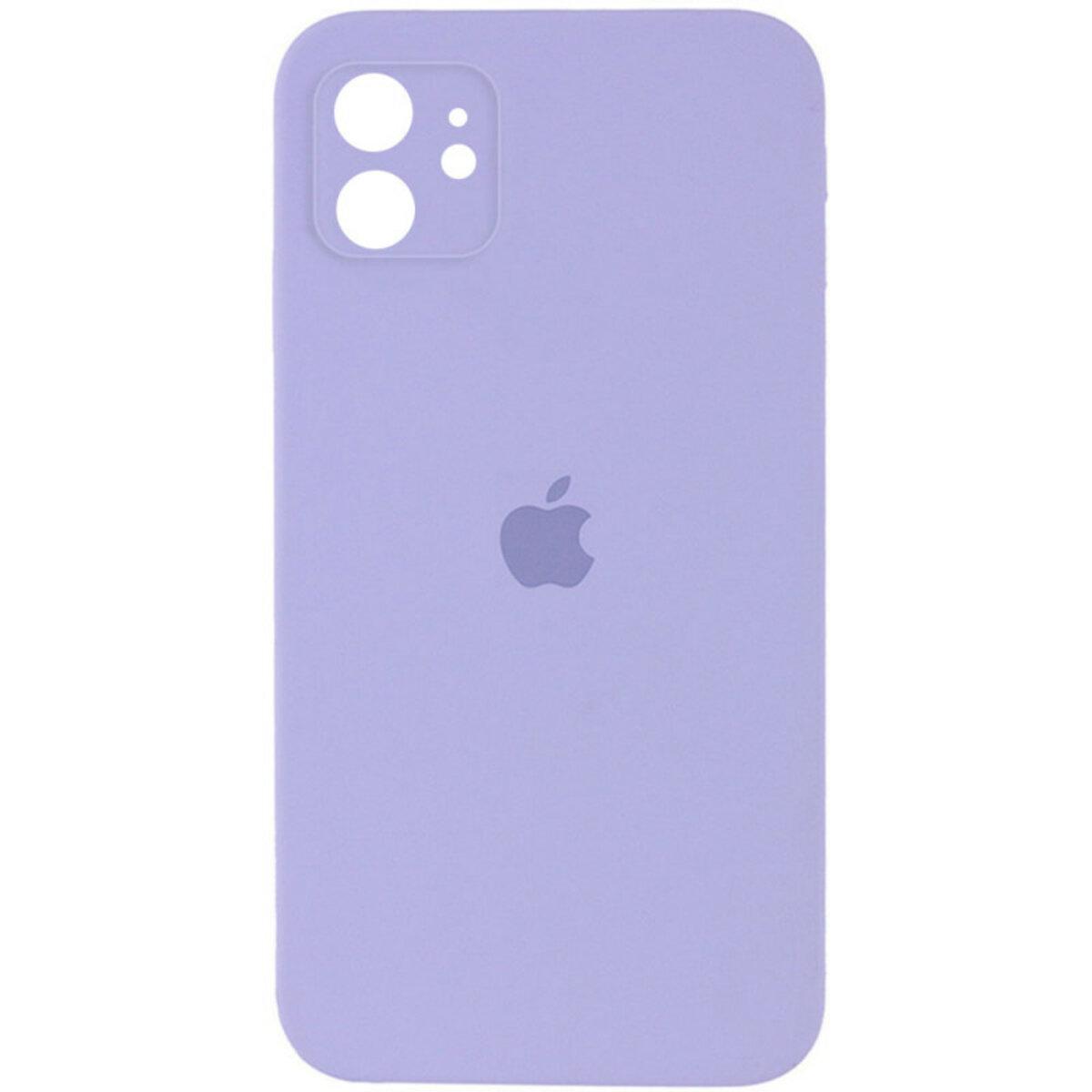 Противоударный чехол для Apple iPhone 12 Silicone Full Case AA Camera Protect / Elegant Purple
