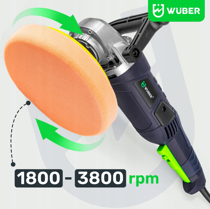 Полірувальна машинка Wuber 2400 Вт (W2100312) - фото 9 Полірувальна машинка Wuber 2400 Вт (W2100312) - фото 9