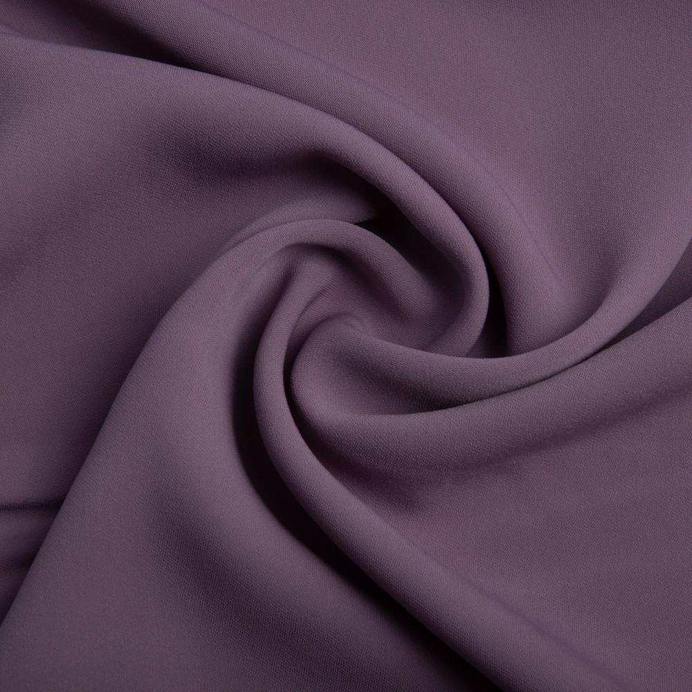 Ткань костюмная креп Kristal Серо-лиловый