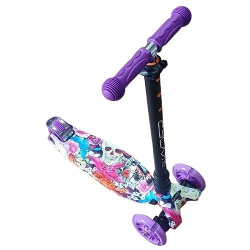 Самокат Skyper MAXI 113-64198 Череп с фиолетовым рулем (2976137040)