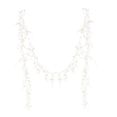 Гирлянда пластиковая с бусинками 150 см Белый (703-174)