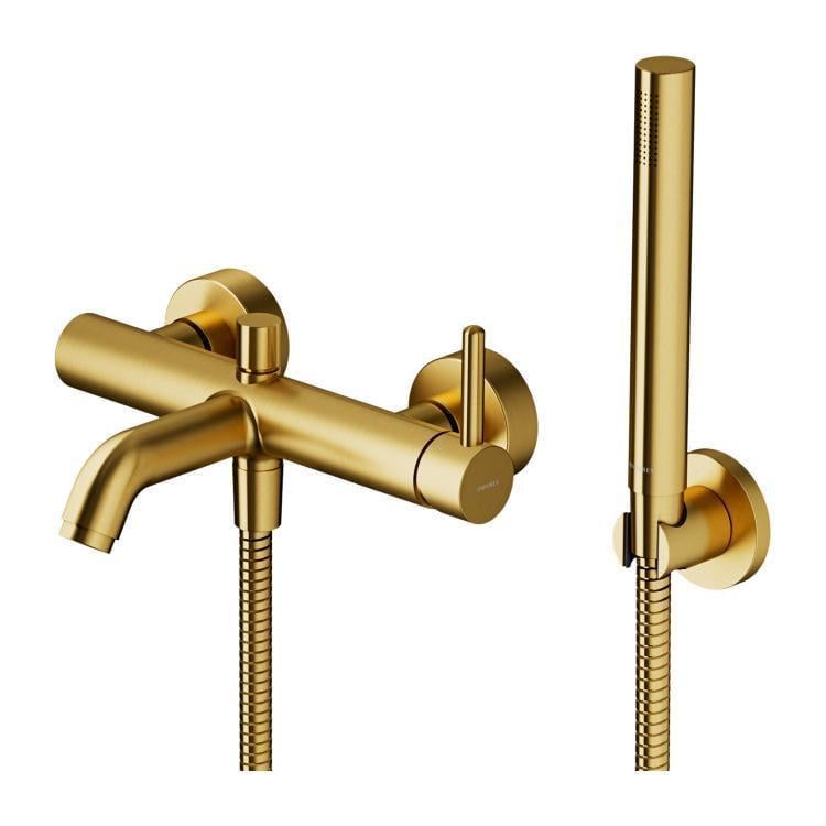 Смеситель для ванны Omnires Y Brushed Gold (Y1231GLB)