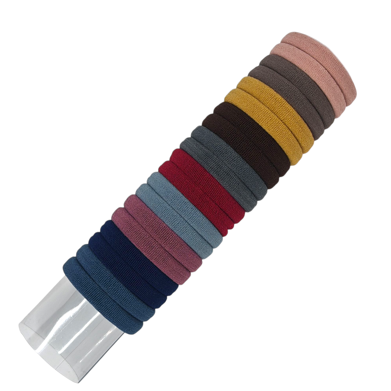 Резинки для волос текстильные в тубусе 20 шт. (9708) Резинки для волос текстильные в тубусе 20 шт. (9708)