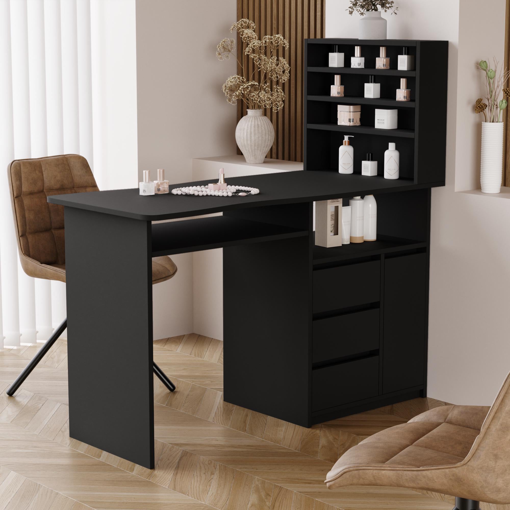 Столик для маникюра Furnigrade МС-5 126,4х123х55 см Антрацит