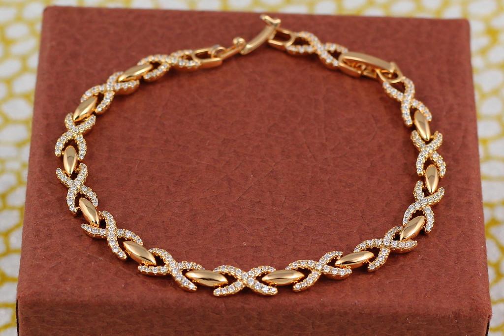 Браслет Xuping Jewelry Кельтский узор 20 см 7 мм Золотистый (1674675001)