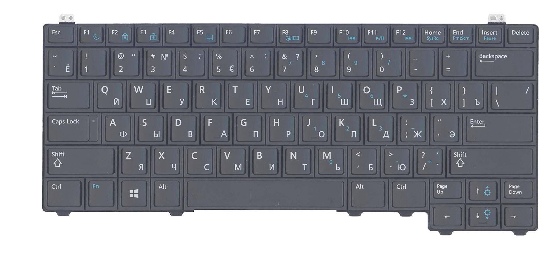 Клавіатура для ноутбука Dell latitude E5440 Black Клавіатура для ноутбука Dell latitude E5440 Black