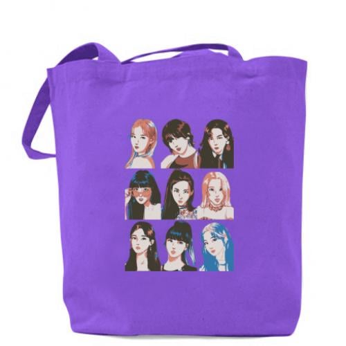 Шопер Twice 41х37 см Фиолетовый (15678562-15-193443)