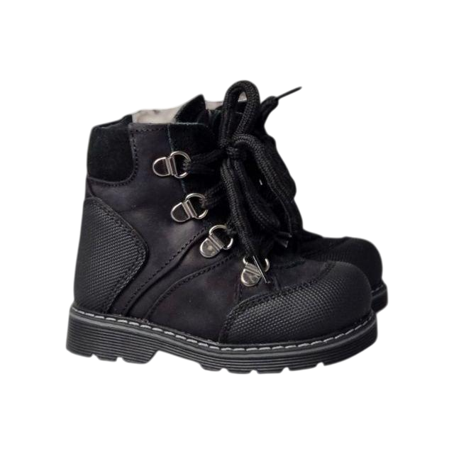 Черевики дитячі ортопедичні з анатомічною устілкою та підтримкою стопи р. 21 Чорний (2493762236)