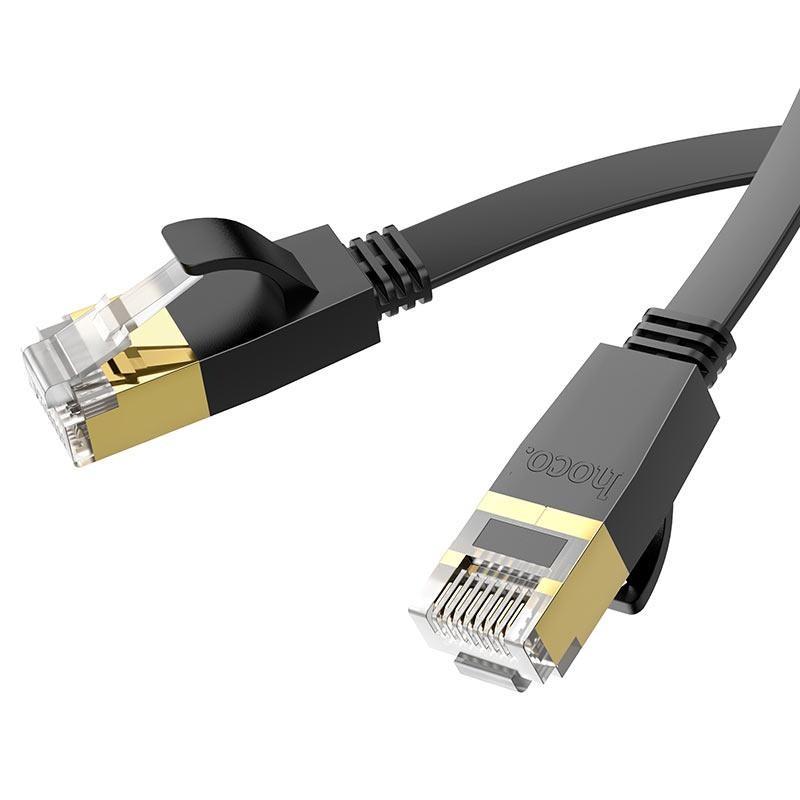 Кабель сетевой Hoco RJ45 US07 General 20 м Black (020459) - фото 1