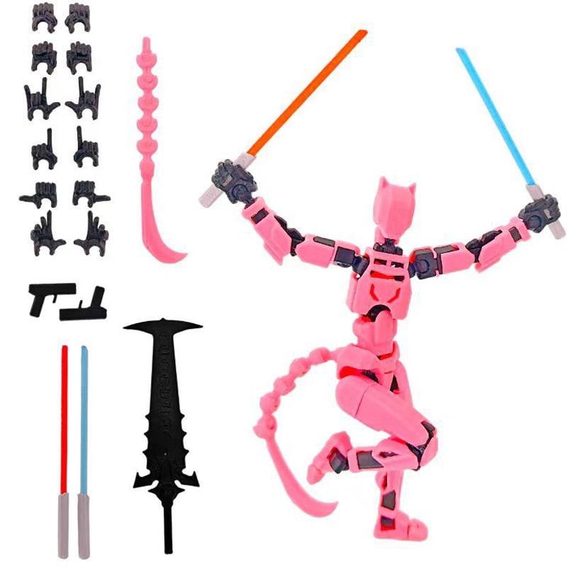 Конструктор детский Робот Pink Mecha Ninja Dummy сборная экшн-фигурка 30 дет. (арт EPC15322M)