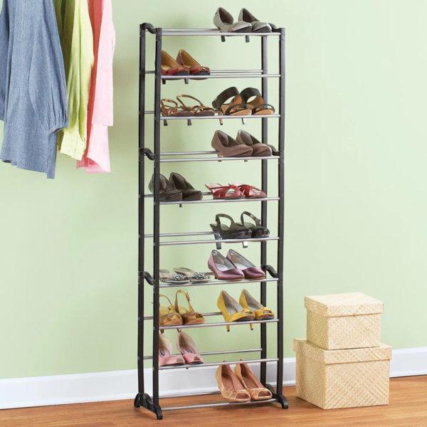 Полиця для взуття UKC Amazing Shoe Rack 50х24х140 см Чорний (2006061ER) - фото 2