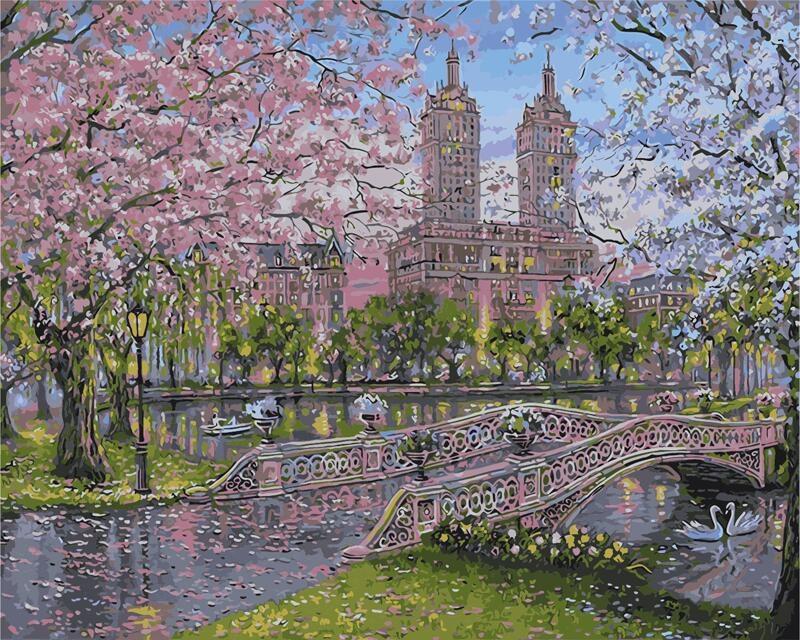 Картина по номерам Идейка Очаровательный парк 40x50 см (skl-КНО3529)