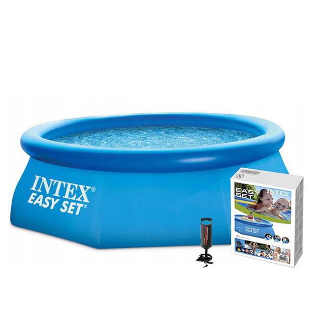 Надувний басейн Intex Easy set із насосом 244х76 см (28110) - фото 1