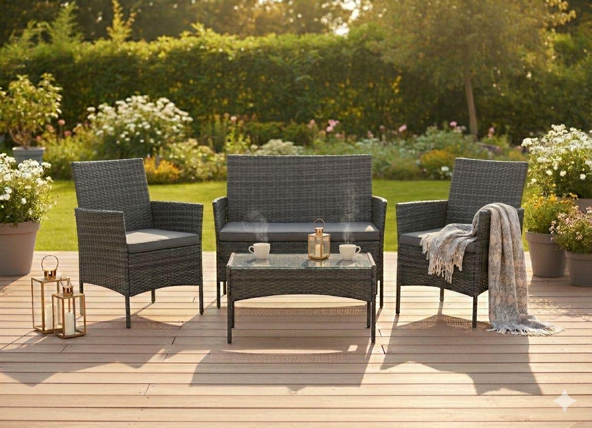 Комплект садовой мебели JUMI Technorattan Grey (24284641)