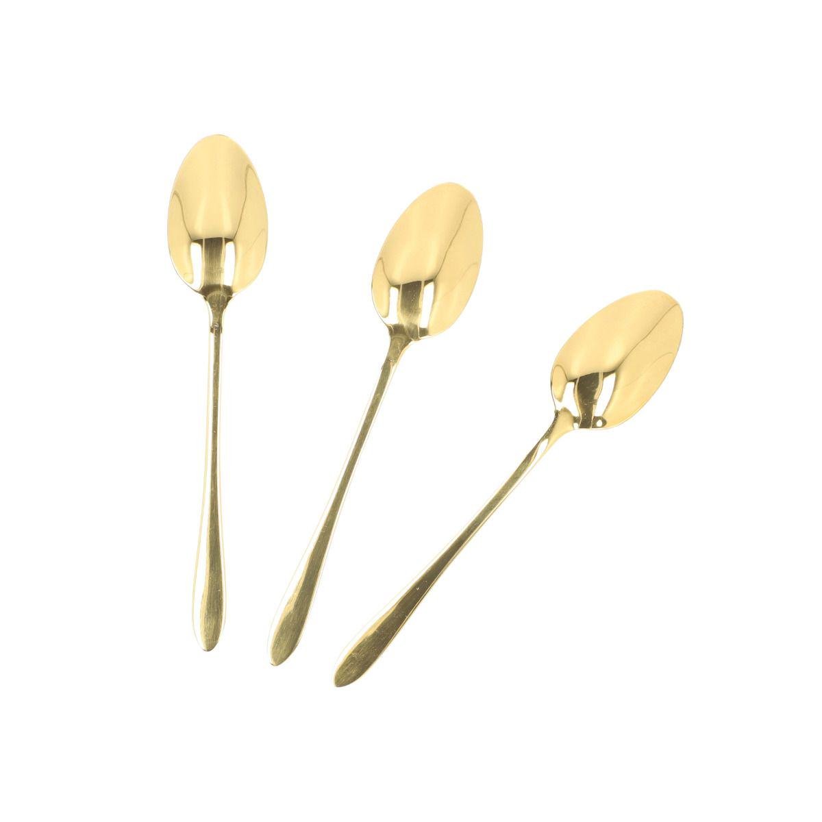 Набор чайных ложек Homla STILO 3 шт. Золотой (165177)