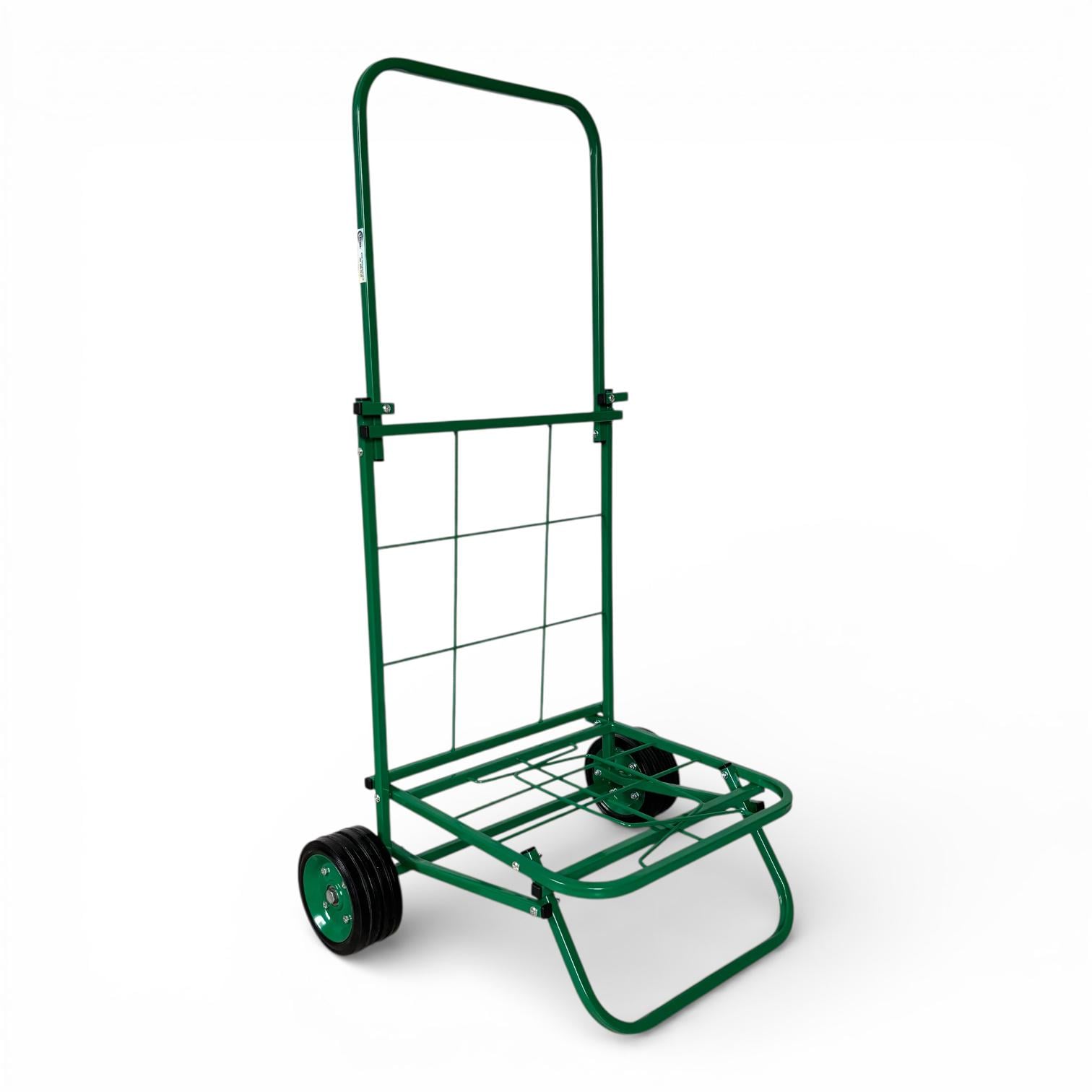 Тележка хозяйственная Міць сложная с усиленными парными колесами большая Зеленый (31571527)
