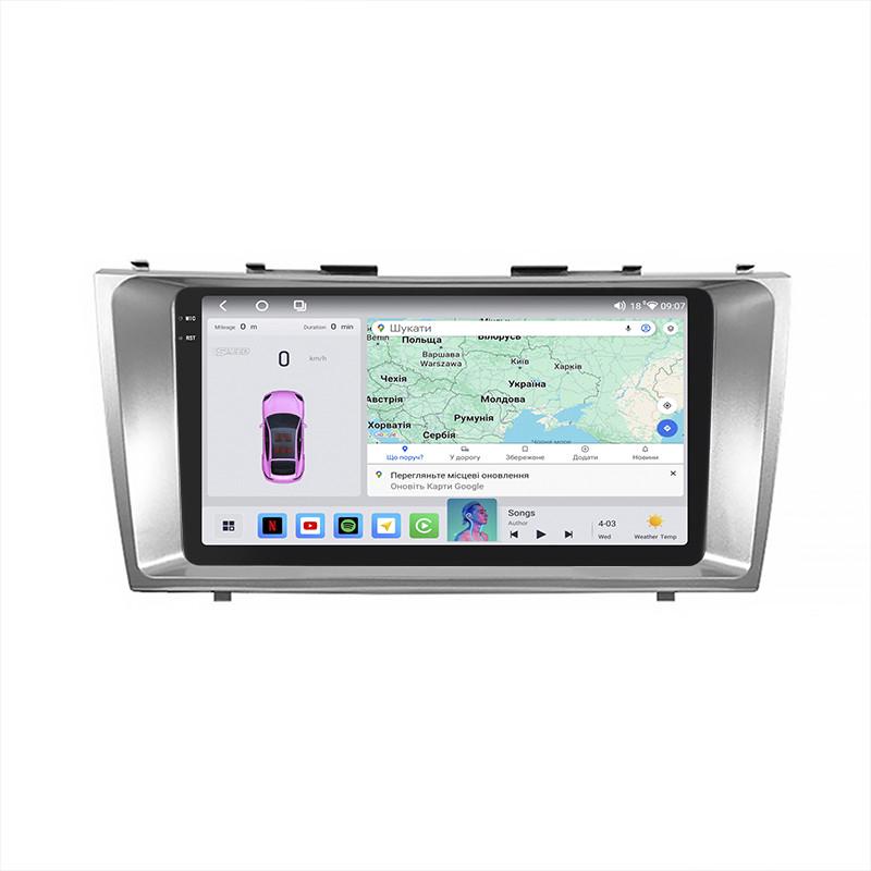 Автомагнитола штатная Lesko 4G/QLED/CarPlay/360°/GPS/Wi-Fi для Toyota Camry VI XV40 2006-2009 4/64Gb 9" (2318093124)