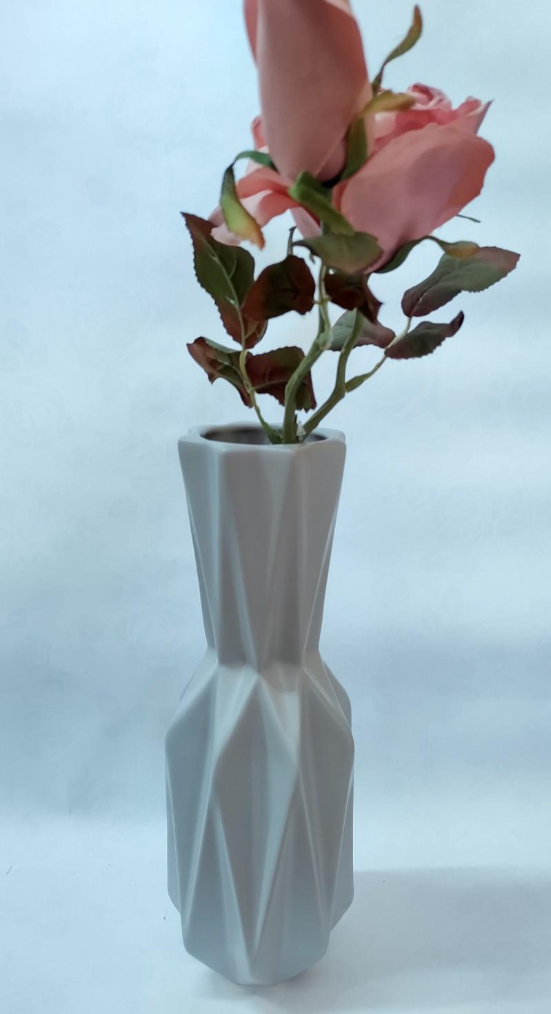 Ваза керамическая BonaDi Оригами2 32см (100376)