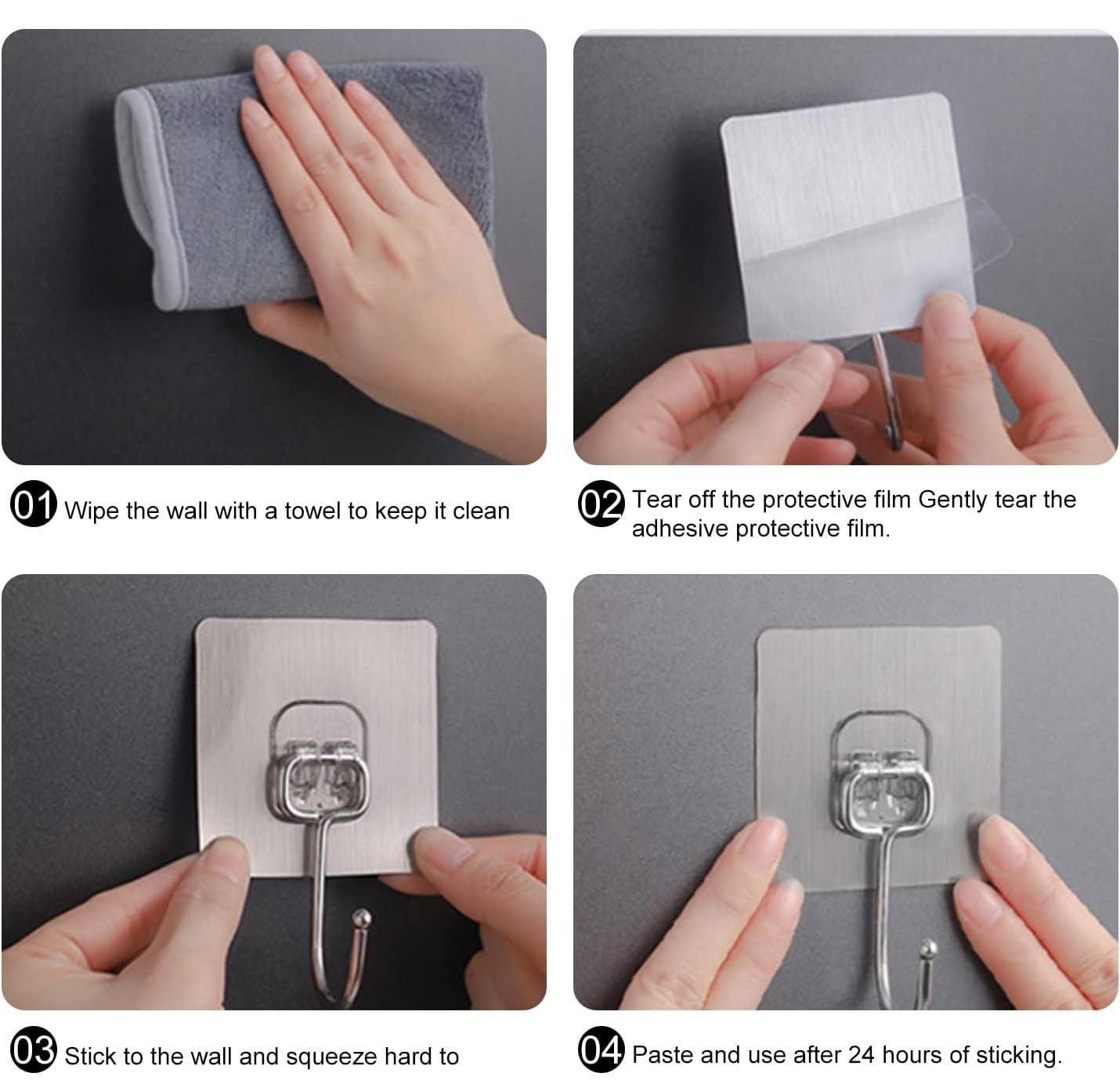 Крючок самоклеющийся с вращением на 180° Серебристый (2499587519) - фото 9