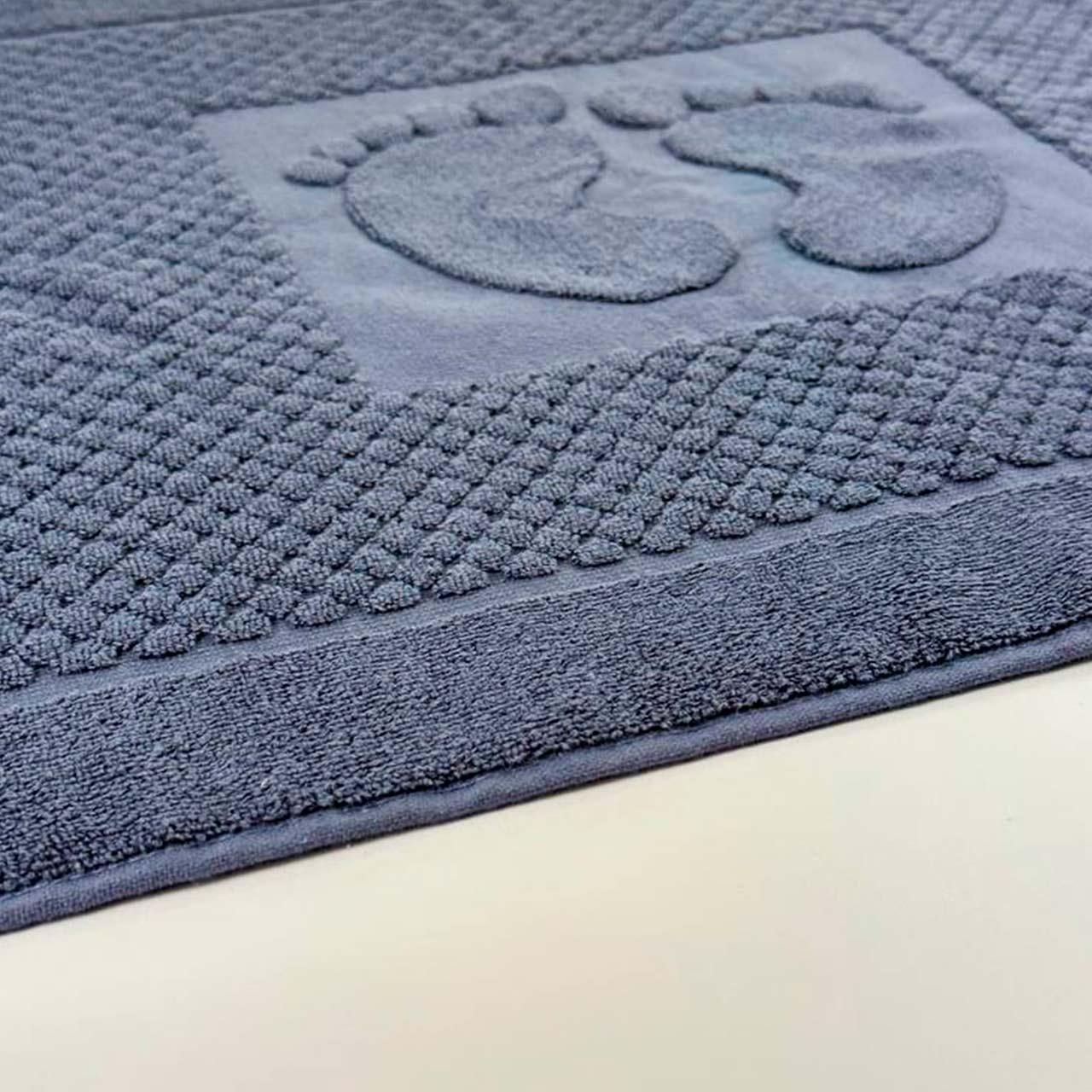 Рушник жакардовий для ніг GM Textile 600 г/м2 50х70 см Денім (600-70-Denim) - фото 2