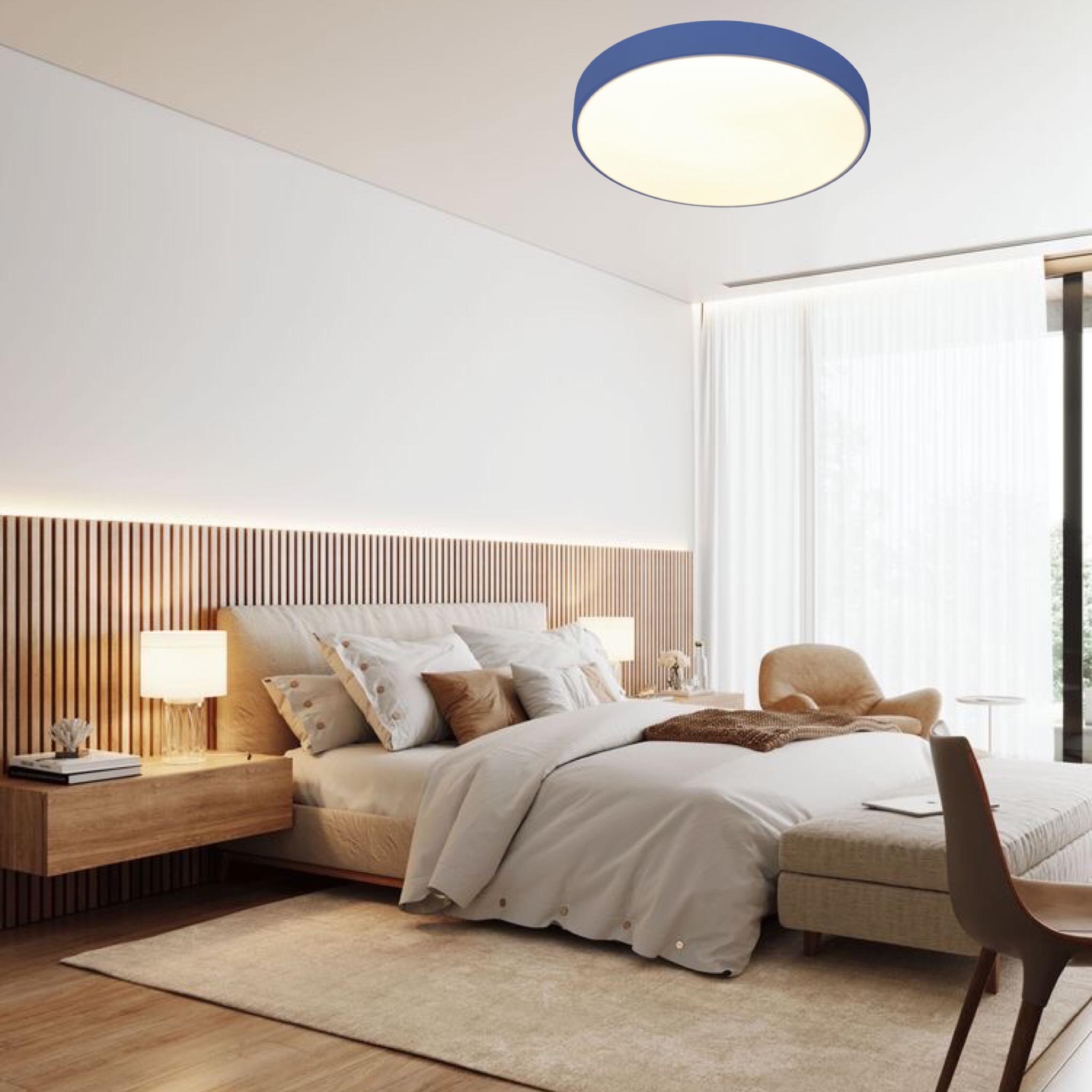 Люстра кругла світлодіодна з пультом 60 см Синій (52-L38 BLUE) - фото 2