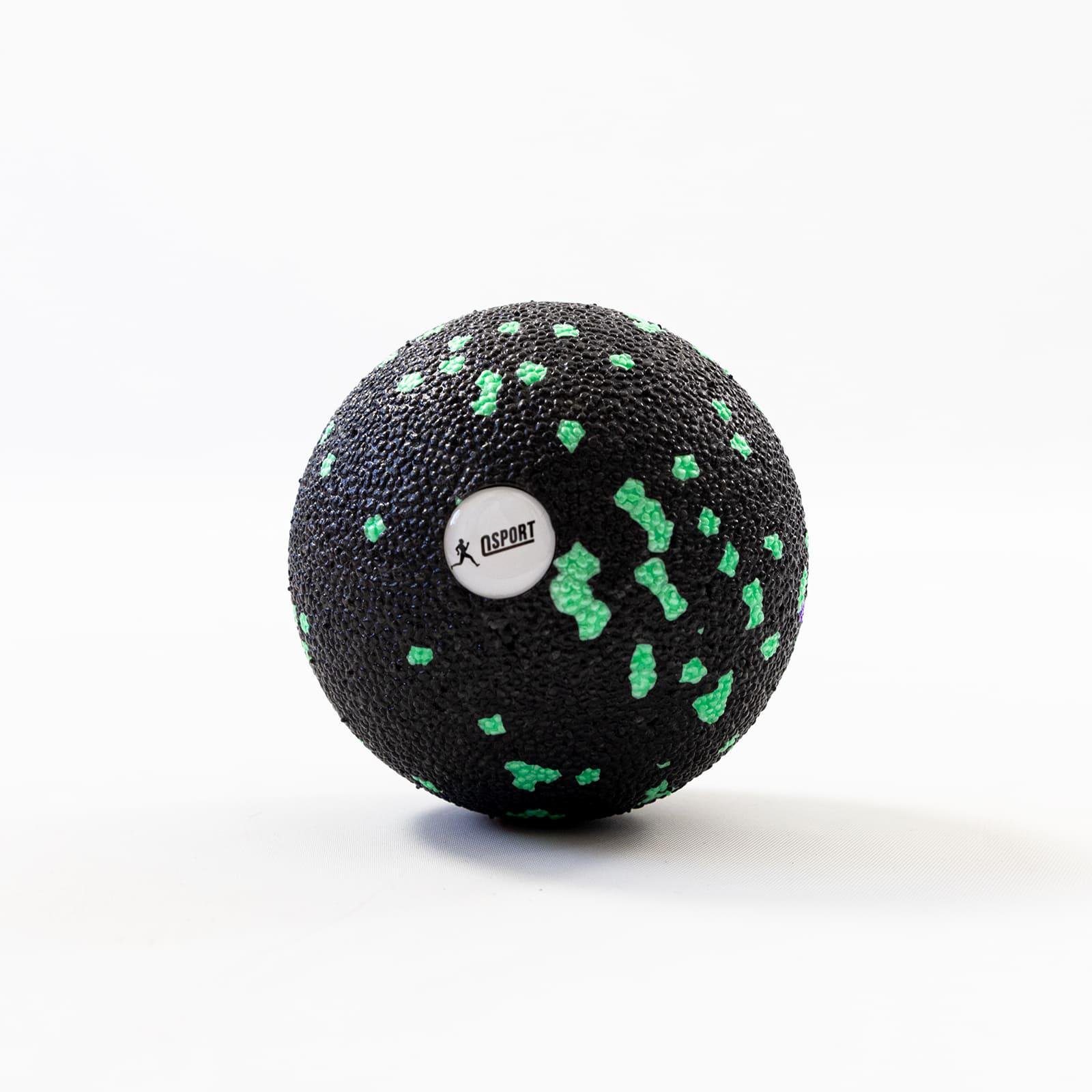 М'яч-масажер OSPORT EPP для спини/шиї/ніг 8 см Чорно-зелений (OF-0280)