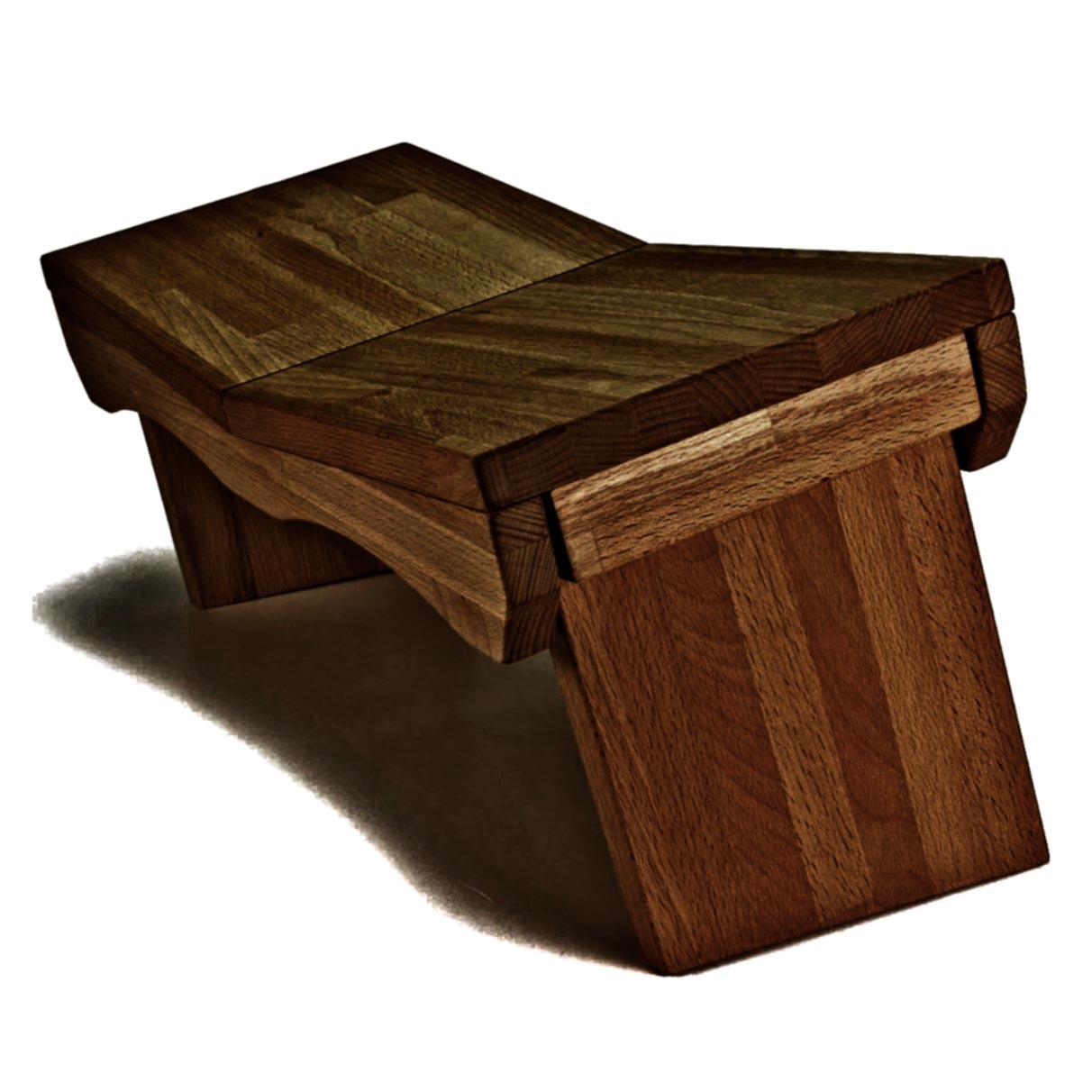 Скамейка для медитации из дерева Карната Капучино (СМЕ-000809)