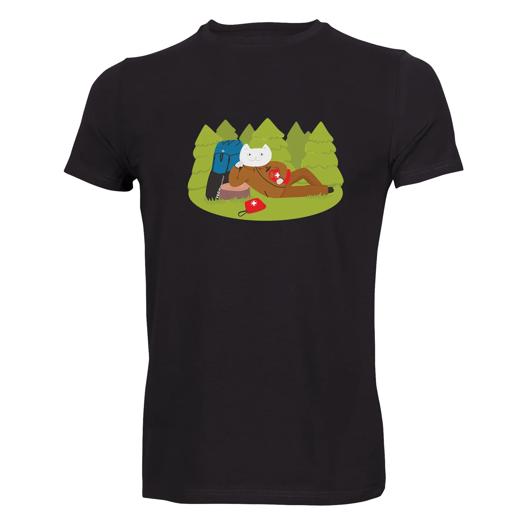 Футболка мужская Кот-медик XL Черный (10524)