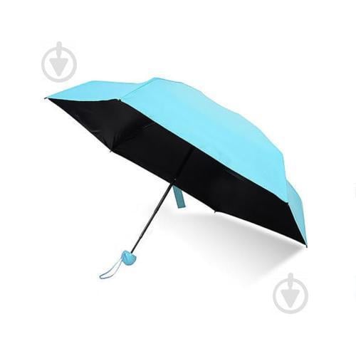 Парасоля складана SUNROZ Pill Box Umbrella з футляром Блакитний (SUN1294) - фото 2