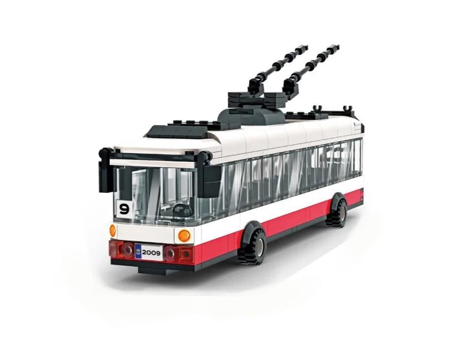 Конструктор iBlock PL-921-378 Троллейбус 273 детали