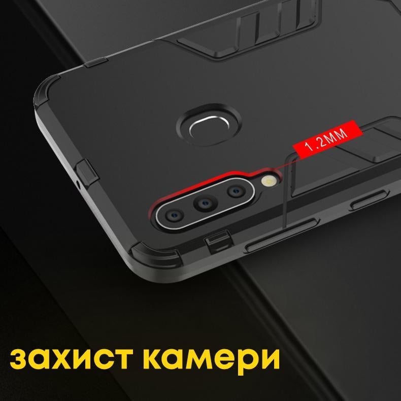 Противоударный чехол Transformers для Samsung Galaxy A72 A725 (бампер трансформер) Graphite (21491-40) - фото 4 Противоударный чехол Transformers для Samsung Galaxy A72 A725 (бампер трансформер) Graphite (21491-40) - фото 4