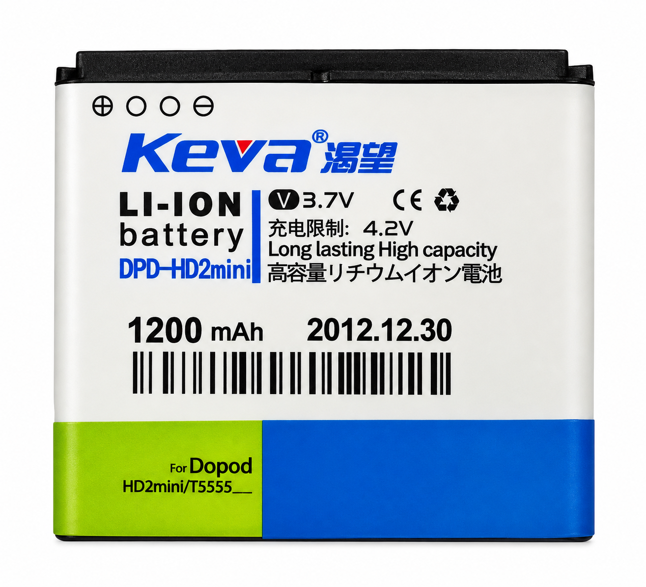 Аккумулятор Keva для HTC HD2 Mini 1200 mAh (29769531)