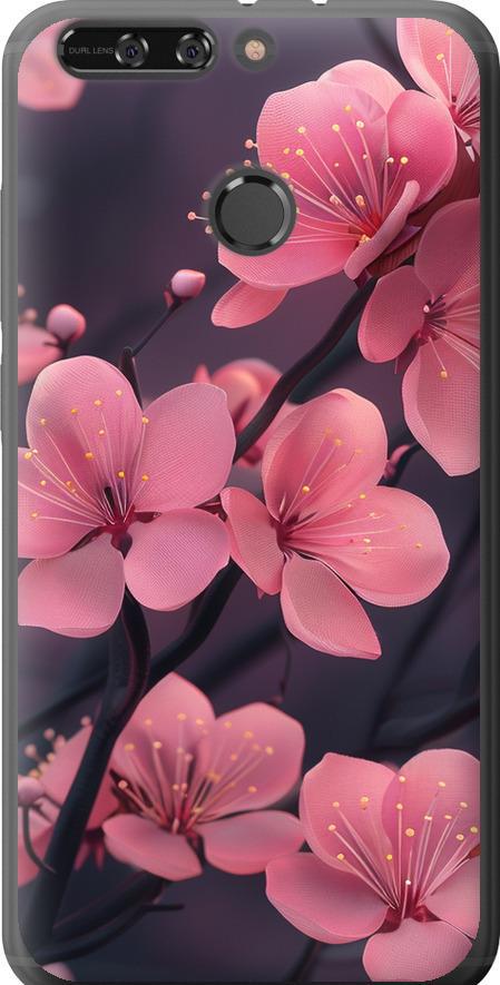 Чехол на Huawei Honor V9 / Honor 8 Pro Пурпурная сакура (6075u-1246-42517)