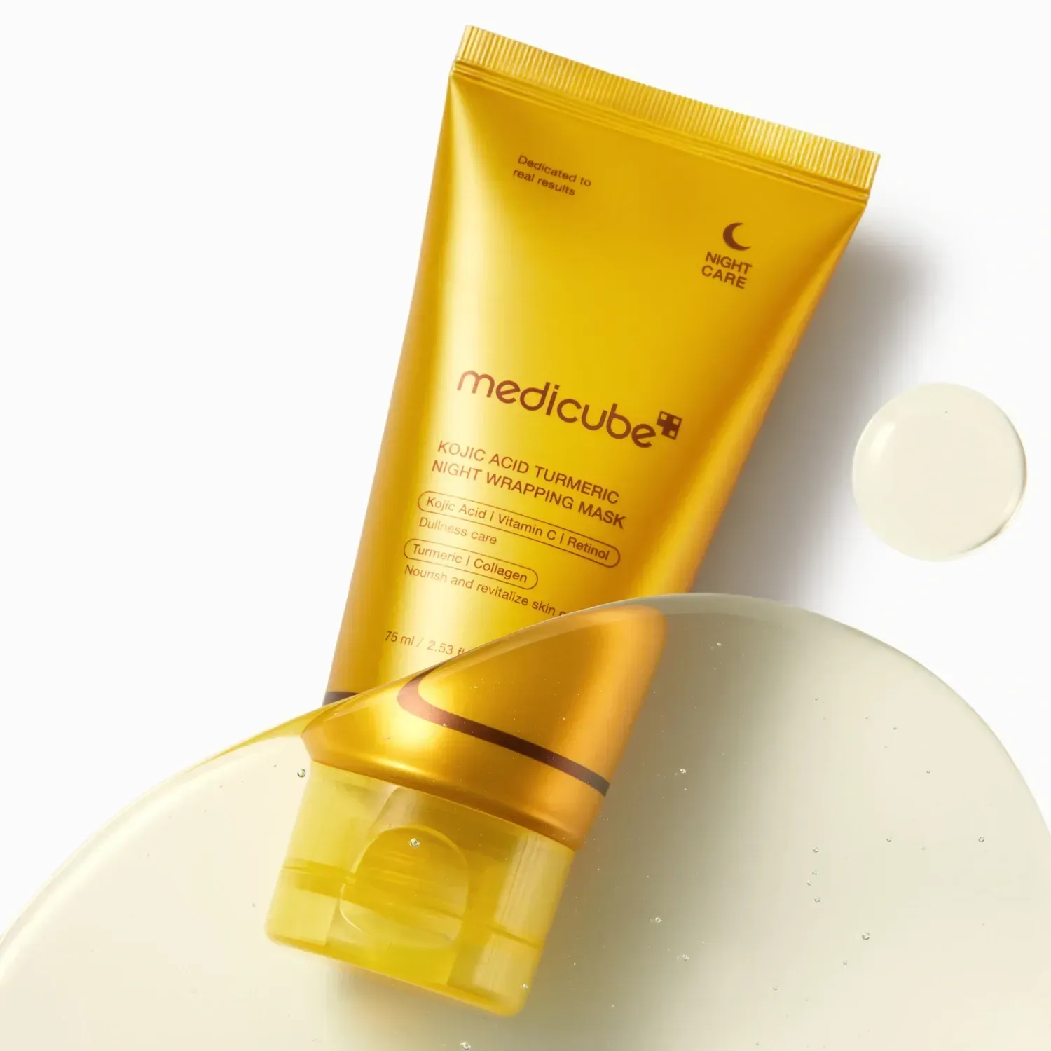 Маска ночная Medicube Kojic Acid Turmeric Night Wrapping Mask с койевой кислотой и куркумой 75 мл Маска ночная Medicube Kojic Acid Turmeric Night Wrapping Mask с койевой кислотой и куркумой 75 мл
