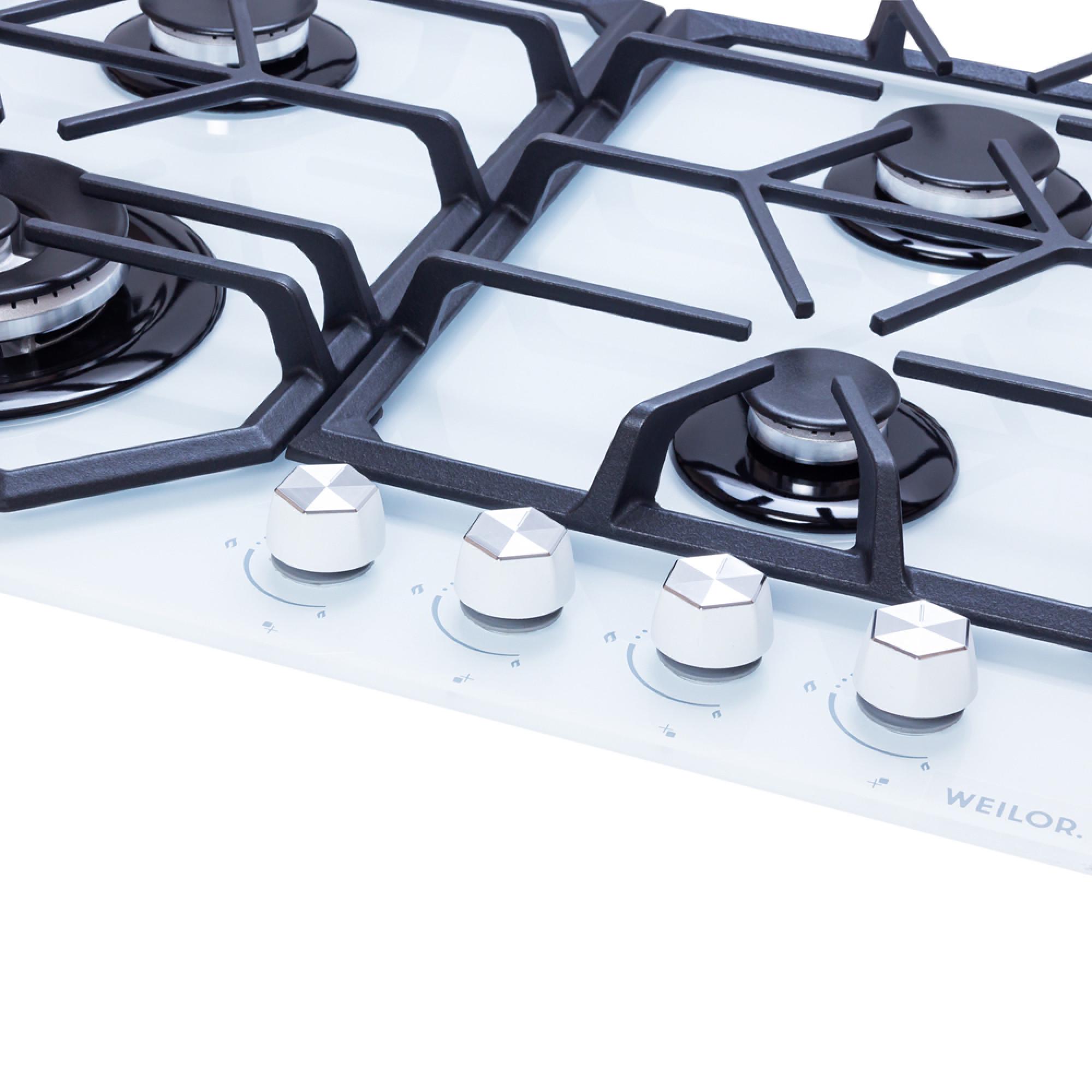 Варочная поверхность газовая WEILOR GG W 604 WH - фото 4 Варочная поверхность газовая WEILOR GG W 604 WH - фото 4