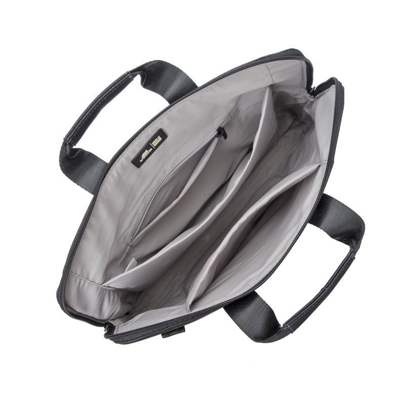 Сумка для ноутбука RivaCase 8930 PU Polyester Zipper 15,6" Black (26449511) - фото 4
