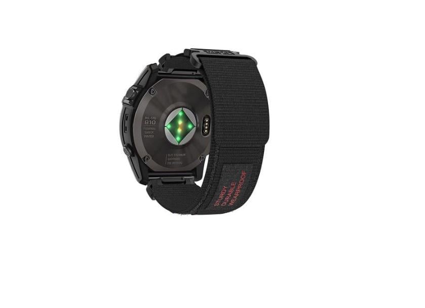 Ремешок Nylon Loop для смарт-часов Garmin Tactix 8 47 мм/Fenix E 47 мм 22 мм Черный Ремешок Nylon Loop для смарт-часов Garmin Tactix 8 47 мм/Fenix E 47 мм 22 мм Черный