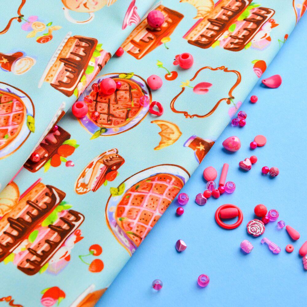 Ткань панама хлопок Праздничный торт 235 гр/м2 с защитой от пятен 180 см (27456) Ткань панама хлопок Праздничный торт 235 гр/м2 с защитой от пятен 180 см (27456)