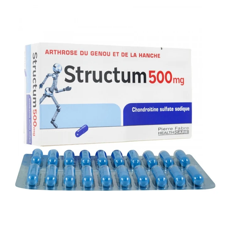 БАР Pierre Fabre Structum Высокоусвояемый хондроитин сульфат 500 мг 20 капс. (32398060)