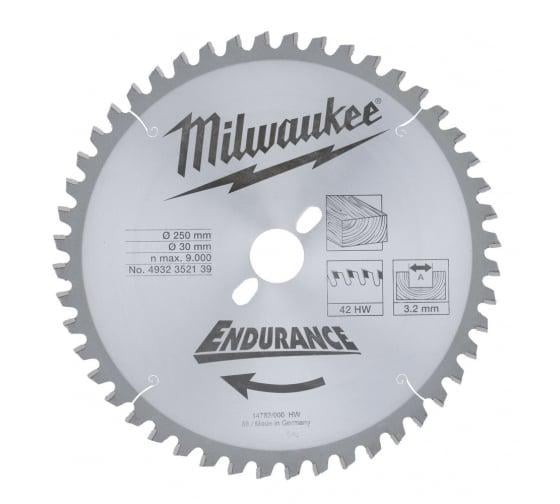 Пиляльний диск Milwaukee по дереву 250x30x3,2 48Z (4932352139)