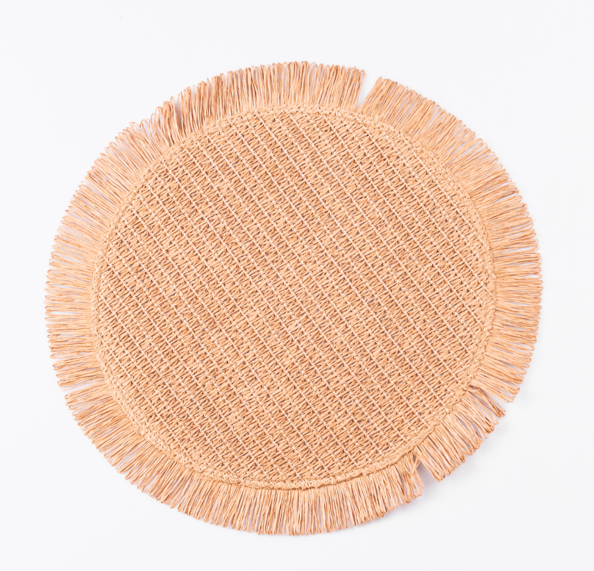 Коврик для сервировки стола Fringe 38 см Песочный - фото 2 Коврик для сервировки стола Fringe 38 см Песочный - фото 2